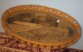 Oval Gold Framed Mirror