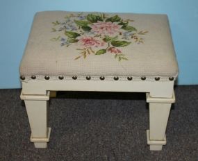 White Painted Stool