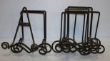 Group of Nine Metal Easels