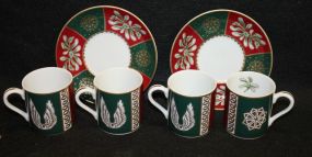 Four Demitasse Cups