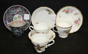 Four Demitasse Cups and Four Saucers
