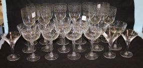 Set of Twenty-Five Glasses