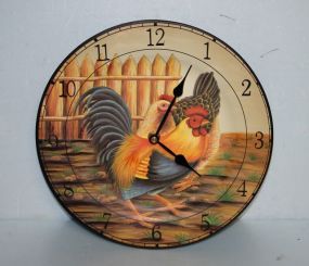 Rooster Plate Clock
