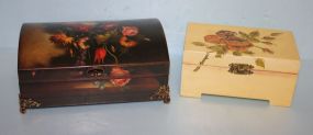 Pair of Painted Jewelry Boxes