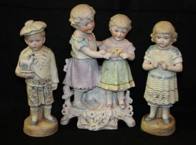 Group of Three Bisque Figurines