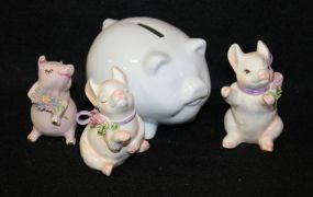 Piggy Bank and Three Little Pigs