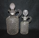 Two Press Glass Cruets