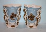 Small pair of Old Paris Flare Vases