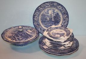 Staffordshire Liberty Blue Covered Casserole
