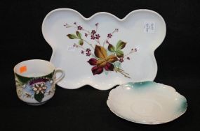 Group of Porcelain Items and a Tray, Cup and Saucer