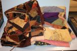 Two Antique Crazy Quilts