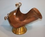 Copper and Brass Coal Bucket