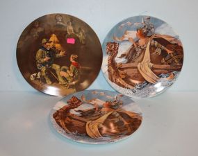 Two Longton Crown Pottery Plates