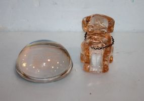 Two Glass Items