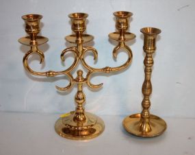 Two Brass Candlesticks