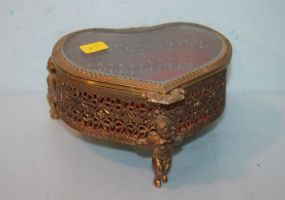 Vintage Brass Jewelry Box
