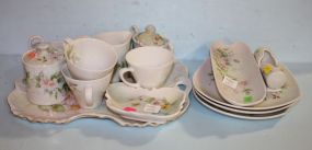 Large Group of Hand Painted Porcelain