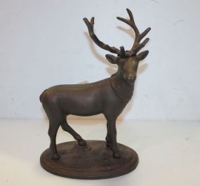 Reproduction Cast Iron Deer Coin Bank