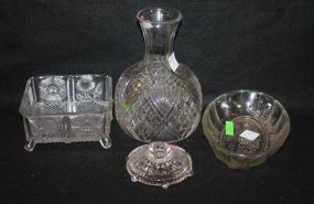 Four Press Glass Pieces