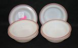 Set of Six Milk Glass Fruit Dishes