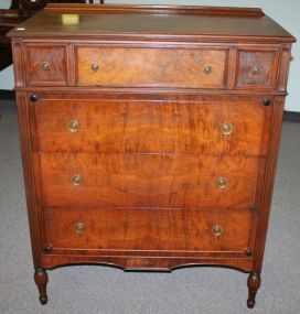 20th Century Six Drawer Early Walnut Chest