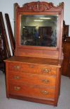 20th Century Oak Three Drawer Chest