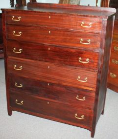 Mahogany Six Drawer Chest of Drawers