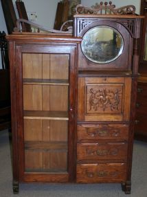 20th Century Oak Side by Side Secretary