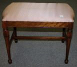 20th Century Walnut Vanity Stool