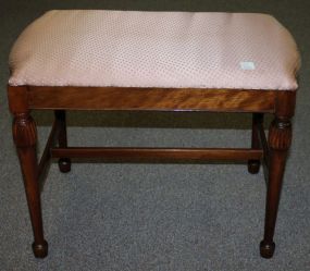 20th Century Walnut Vanity Stool