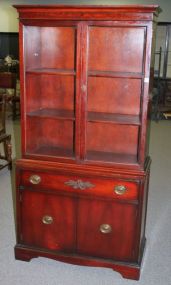 Mid 20th Century Duncan Phyfe Style Mahogany Small China Cabinet