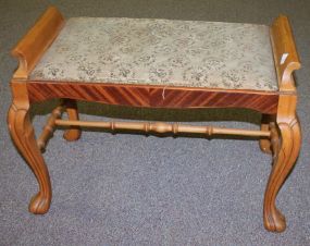 20th Century Satinwood Vanity Stool