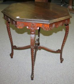 Octagonal Walnut Parlor Table