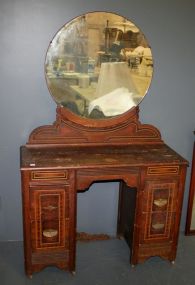 1940's Vanity with Round Mirror