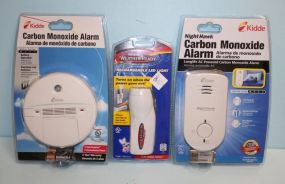 Two Carbon Monoxide Alarms and Weather Ready Light