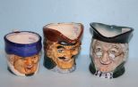 Three Made in Japan head Mugs