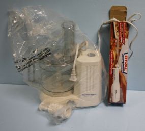 Hamilton Beech Food Processor and Rival Electric Knife