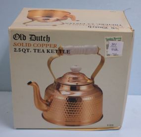 Old Dutch Solid Copper Kettle