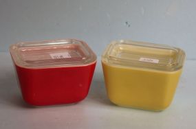 Two Pyrex Cups