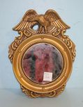 Small Ceramic Classical Style Mirror Painted Gold