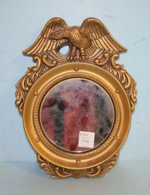 Small Ceramic Classical Style Mirror Painted Gold
