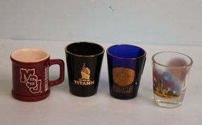 Three Jiggers and One Miniature Mug