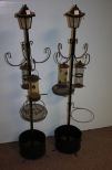 Two Iron Planters/Lanterns