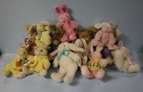 Group of Small Stuffed Animals