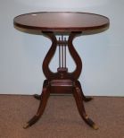 Early 20th Century Mahogany Oval Duncan Phyfe Style Side Table