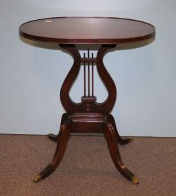 Early 20th Century Mahogany Oval Duncan Phyfe Style Side Table