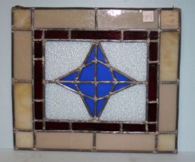 Small Stain Glass Window with Star