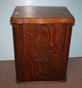 Victorian Oak Sewing Cabinet with Machine