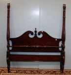 20th Century Mahogany Pencil Post Bed by Dixie Furniture Company