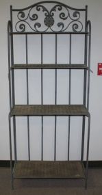 Iron Baker's Rack with Four Shelves